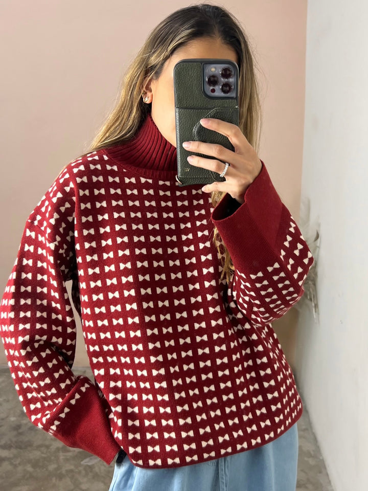 Robert Wine Sweater