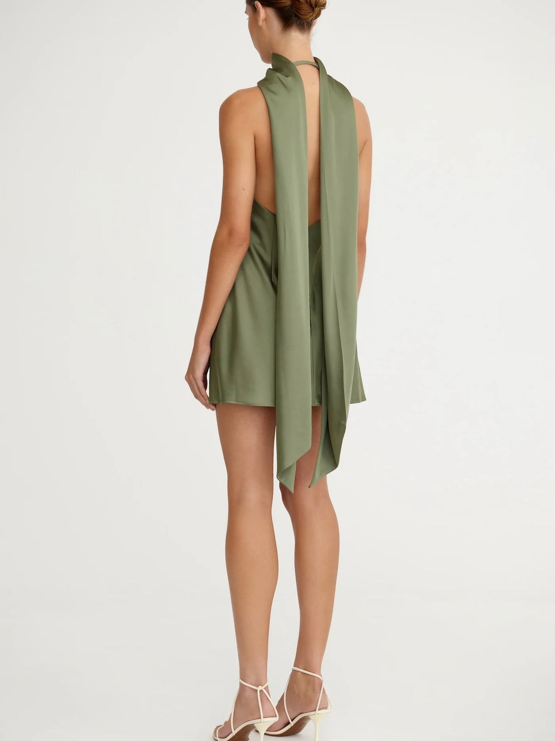 Lucile Halter Dress Pesto