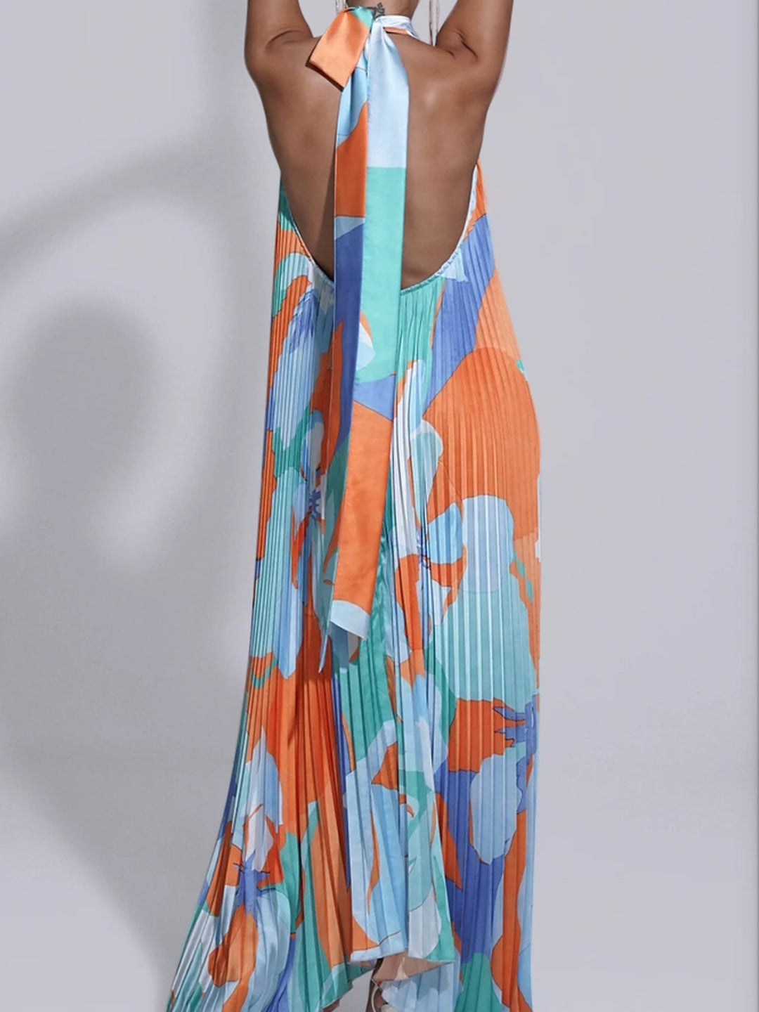 Opera Gown Capri Print Orange