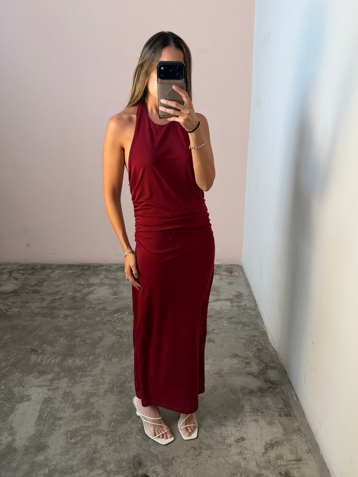 ABRU HALTER DRESS