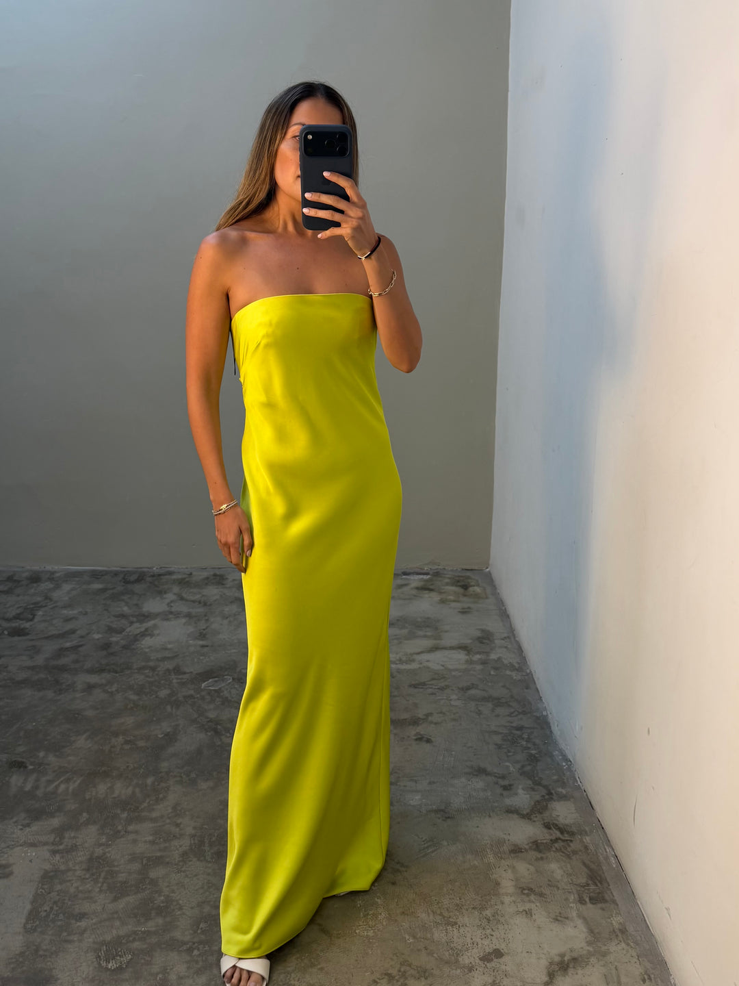 Nadia strapless Maxi Dress