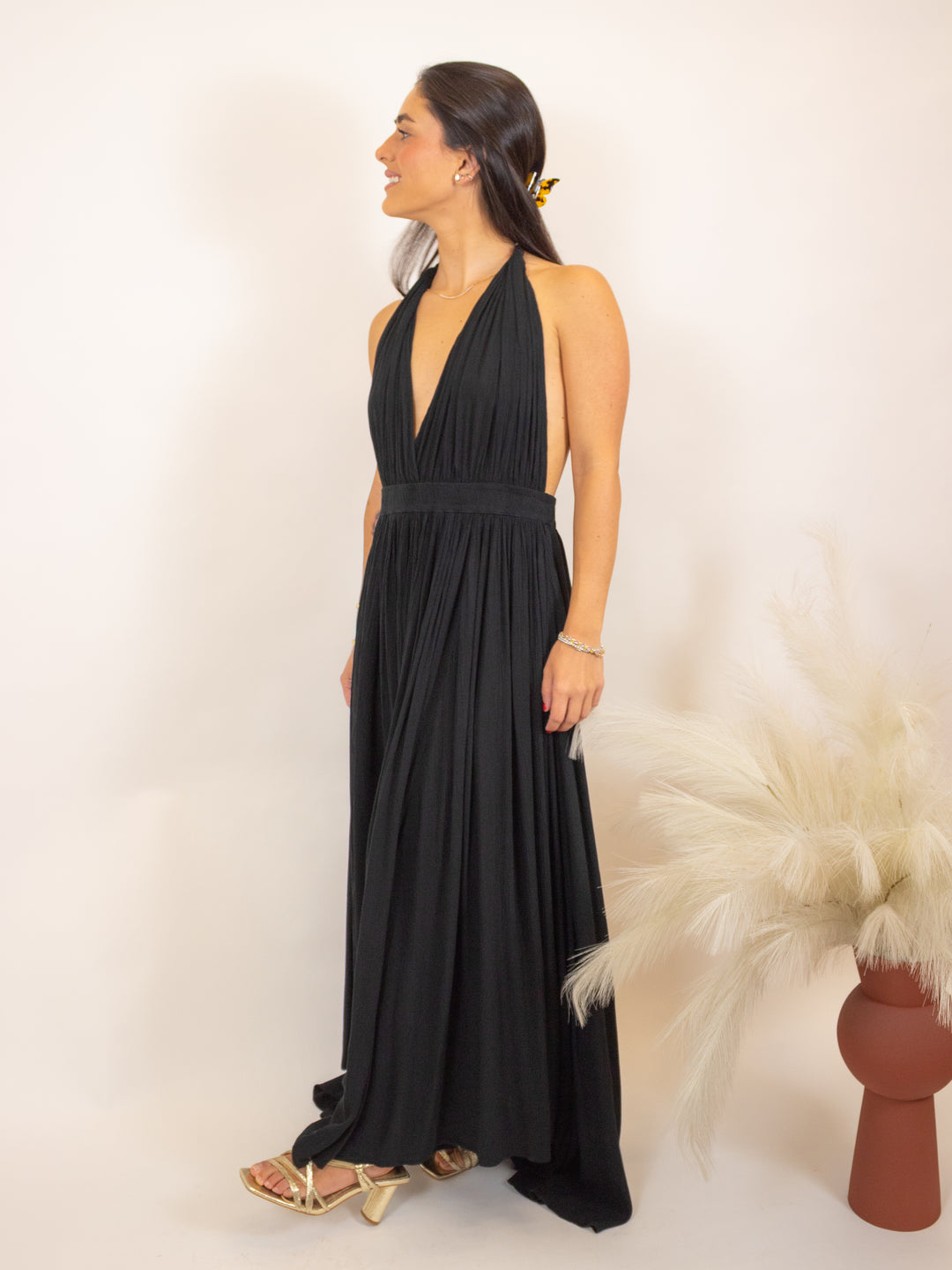 Makena Black Dress