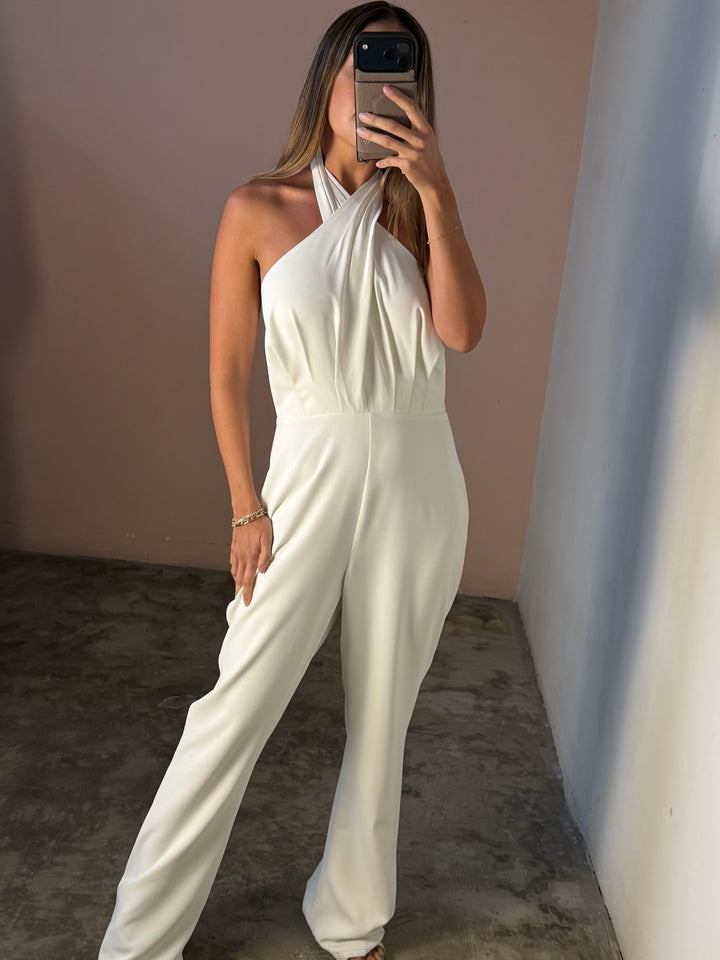 Aromi White Jumpsuit