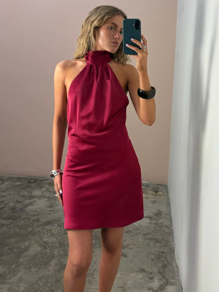 Darcy Raspberry Mini Dress