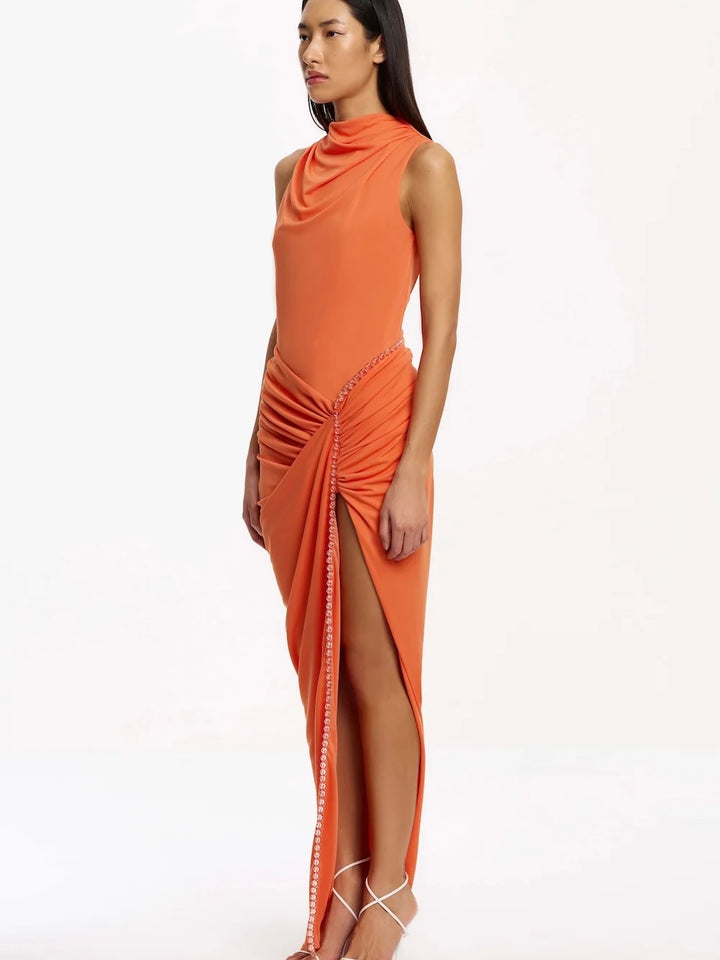 Rufaya Orange Maxi Dress