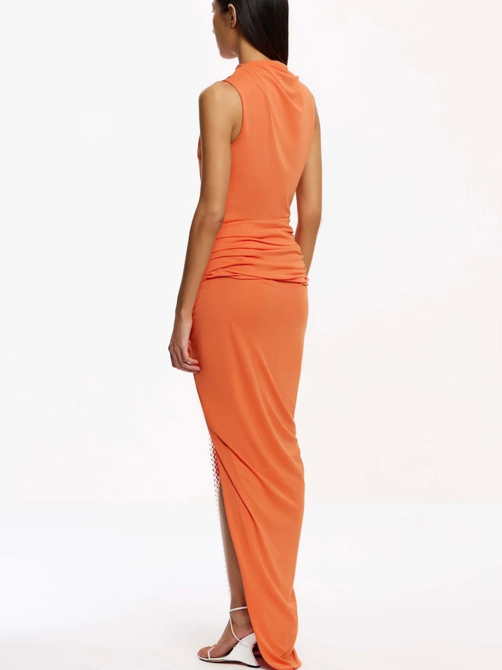 Rufaya Orange Maxi Dress