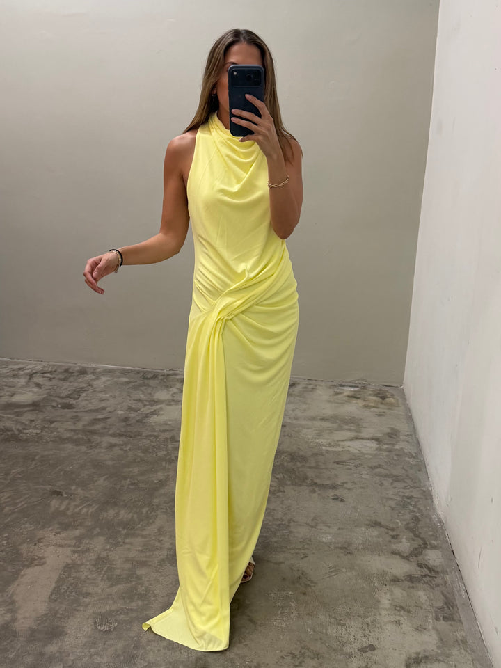 Drue lemon maxi dress