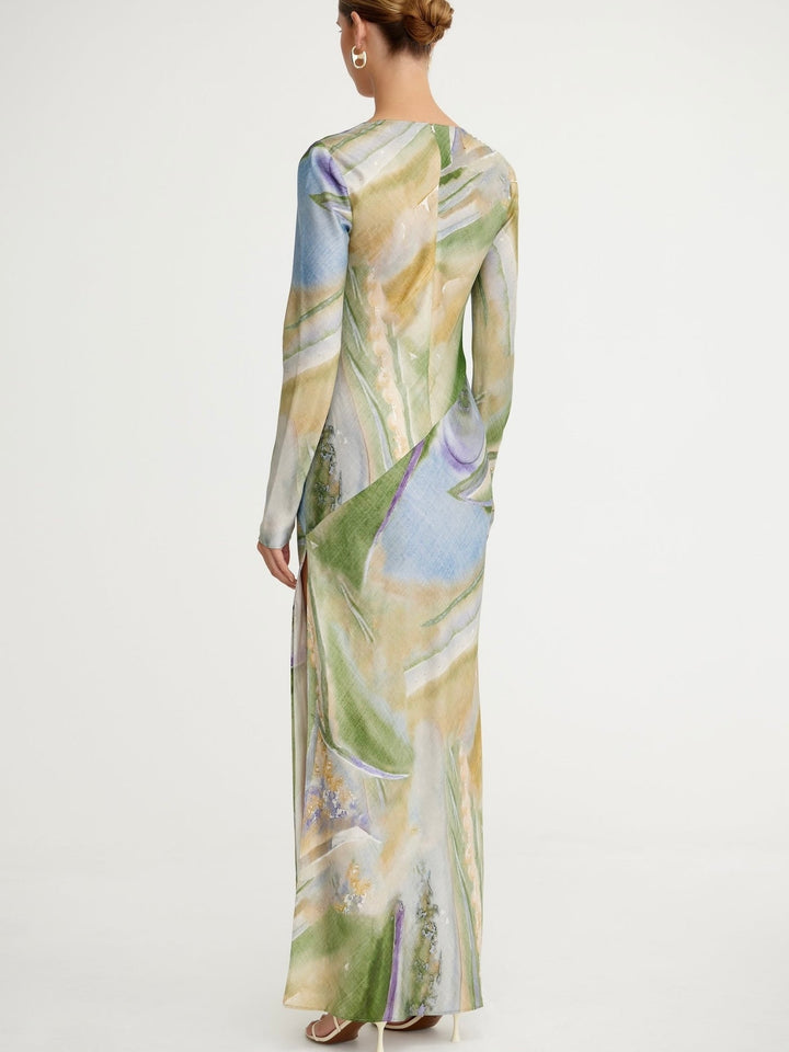 Bianca Marble Long Dress
