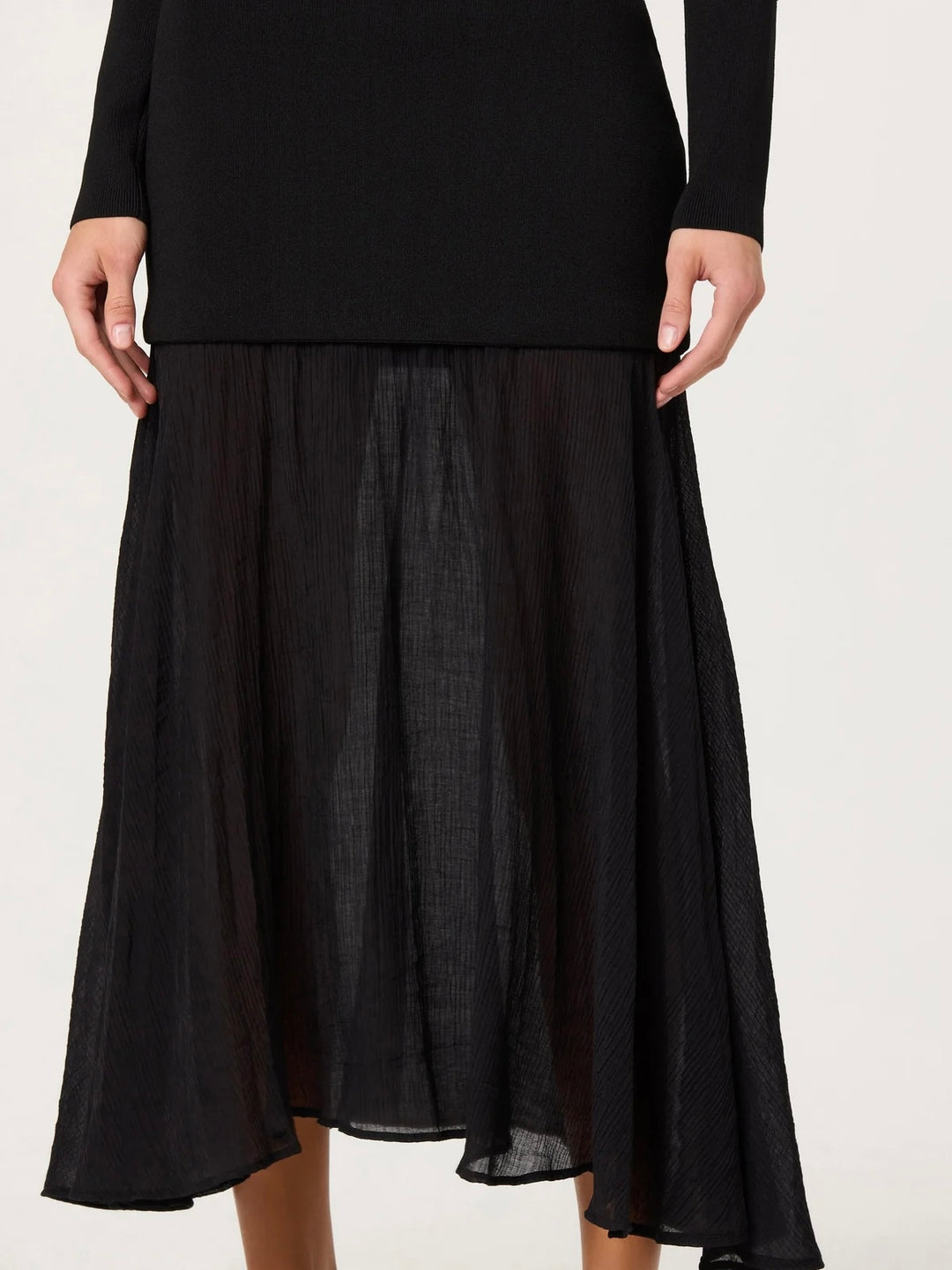 Lidia Mixed Media Maxi Dress