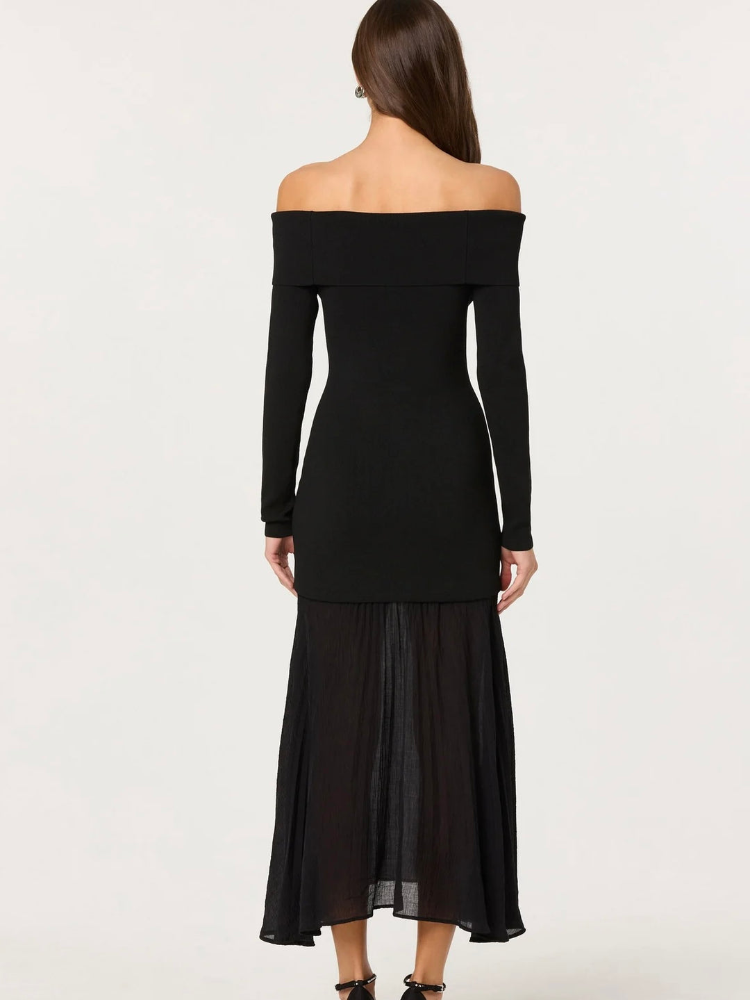 Lidia Mixed Media Maxi Dress