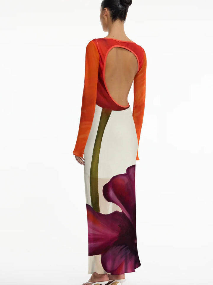 AUGUST LONG SLEEVE MAXI DRESS