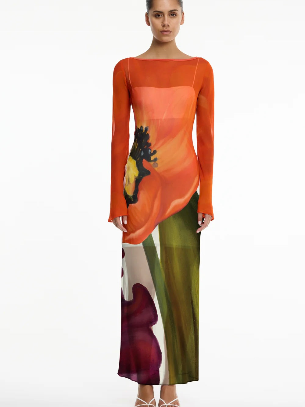 AUGUST LONG SLEEVE MAXI DRESS