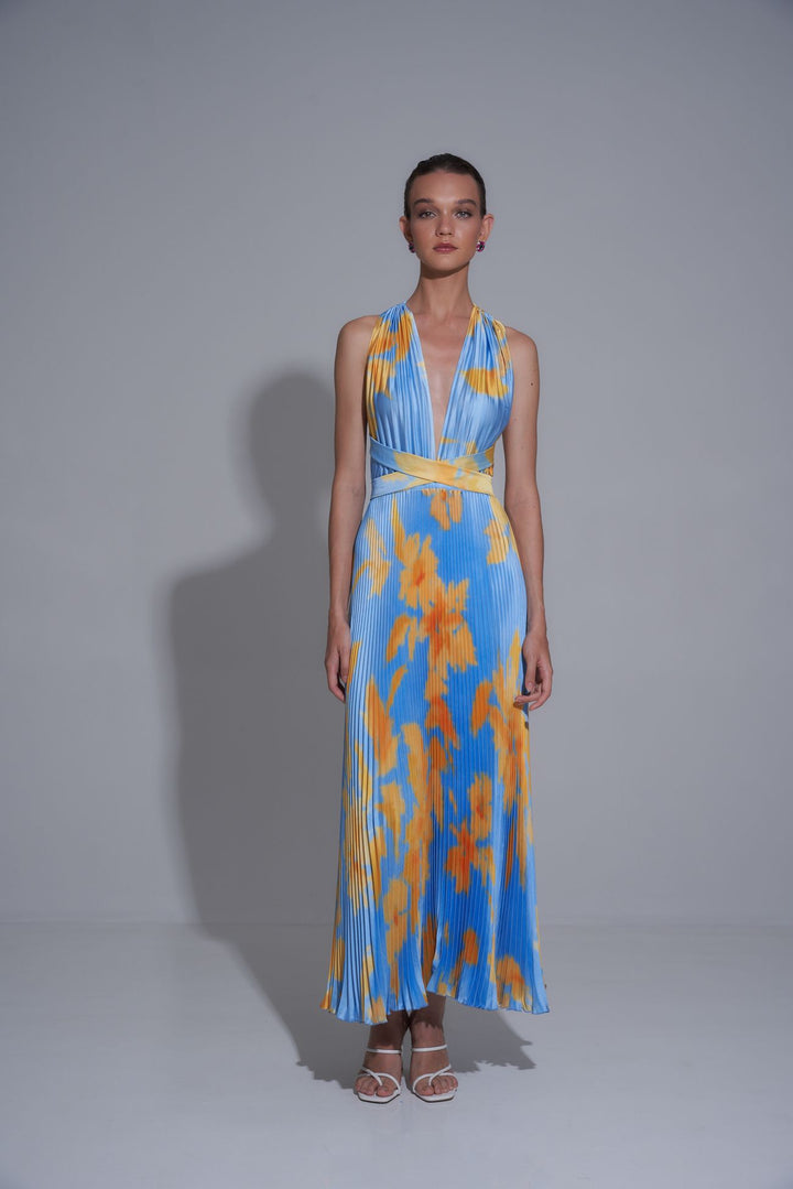 Moderniste Gown Jardin Blue