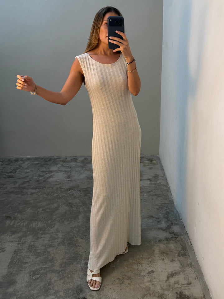 Valia Beige Dress